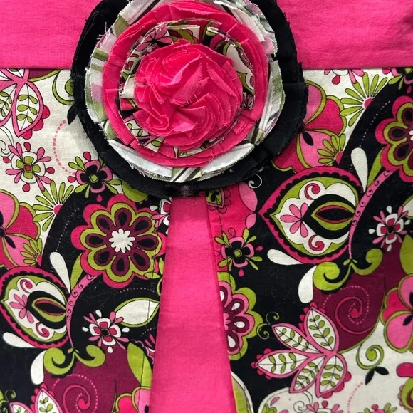 Beautiful Hand Crafted Floral Pink Shoulder Bag - Picture 3 of 11